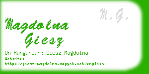 magdolna giesz business card